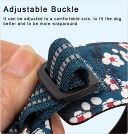Light Floral Dog Harness