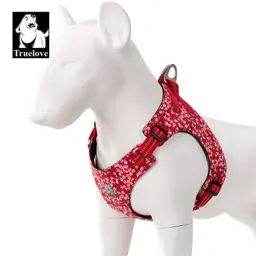 Light Floral Dog Harness